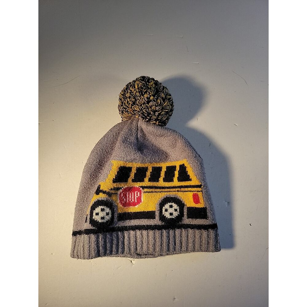 NYGB Kids School Bus Themed Winter Hat Size 6-12 Months